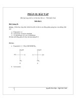 bài tập sơ đồ hóa học hữu cơ