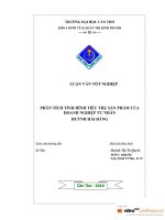phân tích tình hình tiêu thụ sản phẩm của doanh nghiệp tư nhân huỳnh hải đăng