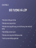 Giáo án - Bài giảng: ĐỐI TƯỢNG VÀ LỚP TRONG C++