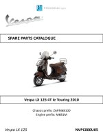 Kết cấu xe Vespa LX 125
