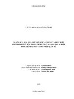 Cơ sở khoa học của việc đổi mới xây dựng và thực hiện chính sách dân tộc trong thời kỳ đẩy mạnh công nghiệp hóa, hiện đại hóa và hội nhập quốc tế