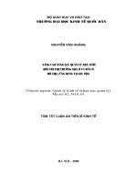 Nâng cao năng lực quản lý nhà nước đối với thị trường nhà ở và đất ở đô thị (ứng dụng tại Hà Nội)