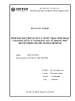 Thiết kế hệ thống xử lý nước thải sinh hoạt cho khu dân cư Intresco 13E xã Phong Phú Huyện Bình Chánh, Thành phố Hồ Chí Minh