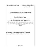 Điều tra nghiên cứu các di sản địa chất và đề xuất xây dựng công viên địa chất ở miền bắc việt nam (tập 1)