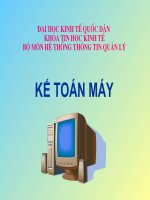Slide bài giảng môn kế toán máy chương 1: Hệ thống thông tin kế toán với tổ chức doanh nghiệp