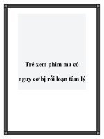 Trẻ xem phim ma có nguy cơ bị rối loạn tâm lý potx