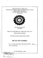 Thiết kế trạm biến áp 110 - 22KV cho khu vực đồng bằng nam bộ