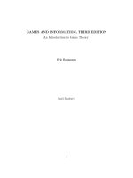 games and information, 3rd ed an introduction to game theory - eric rasmusen