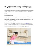 Bí Quyết Giảm Căng Thẳng Ngay ppt