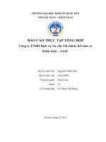 báo cáo thực tập công ty tnhh dịch vụ tư vấn tài chính, kế toán và kiểm toán – aasc