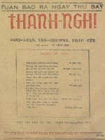 tạp chí thanh nghị số (109)