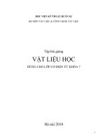 Bài giảng vật liệu học