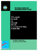 Tiêu chuẩn kỹ thuật  và chú giải đối với các công trình cảng ở Nhật Bản TẬP 1