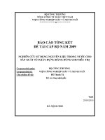 Nghiên cứu sử dụng nguyên liệu trong nước cho sản xuất túi giấy đựng hàng dùng cho siêu thị