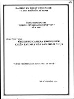 Đề tài : ứng dụng camera trong điều khiển tay máy gắp sản phẩm nhựa