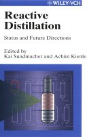 reactive distillation status and future directions kai sundmacher
