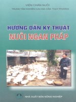 HƯỚNG DẪN KỸ THUẬT NUÔI NGAN PHÁP