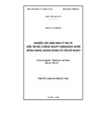 Nghiên cứu điện sinh lý tim và điều trị hội chứng Wolff-parkinson-white bằng năng lượng sóng có tần số radio