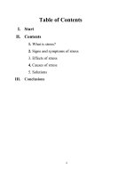 TOPIC : STRESS OF STUDENT