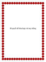 Bí quyết để hòa hợp với mẹ chồng. pdf