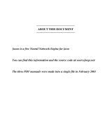 computer programming - java - neural network gui with joone (2002)