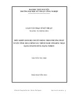 Điều khiển bám hệ chuyển động theo phương pháp tuyến tính hóa chính xác thích nghi với khâu nhận dạng online dùng mạng nơron