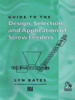 guide to the design, selection, and application of screw feeders