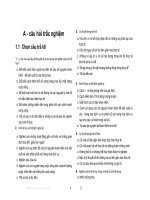 Câu hỏi trắc nghiệm kinh tế vĩ mô