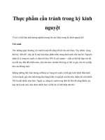 Thực phẩm cần tránh trong kỳ kinh nguyệt ppt