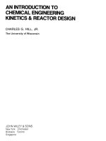 an introduction to chemical engineering kinetics and reactor design