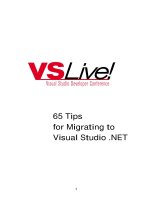 65 tips for migrating to visual studio dot net