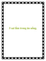 5 sai lầm trong ăn uống. doc