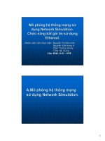 Mô phỏng hệ thống mạng sử dụng network simulation chức năng năng bắt gói tin sử dụng ethereal
