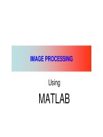 Image processing using  matlab