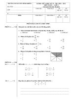 Đề thi giữa kỳ II môn Toán lớp 4 năm 2010-2011 doc