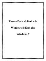Theme Pack và hình nền Windows 8 dành cho Windows 7 pdf