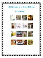 Hô biến chai lọ cũ thành đồ trang trí tuyệt đẹp pot