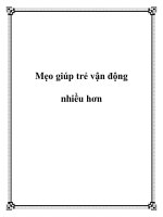 Mẹo giúp trẻ vận động nhiều hơn doc