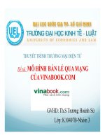 tiểu luận mô hình bán lẻ qua mạng của vinabook.com