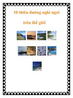 10 thiên đường nghỉ ngơi trên thế giới docx