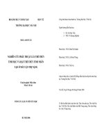 Nghiên cứu phẫu thuật lấy thể thuỷ tinh đục và đặt thể thuỷ tinh nhân tạo ở mắt cận thị nặng