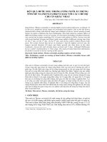 KẾT QUẢ BƯỚC ĐẦU TRONG ƯƠNG NUÔI ẤU TRÙNG TÔM MŨ NI (THENUS ORIENTALIS) VỚI CÁC CHẾ ĐỘ CHO ĂN KHÁC NHAU pot