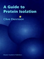 a guide to protein isolation