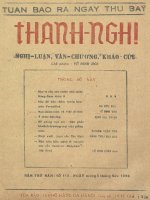 tạp chí thanh nghị số (112)