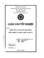thiết kế và thi công hệ thống điều khiển tự động trên xe bus