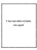 Y học hạt nhân trị bệnh, cứu người ppt