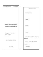 Nghiên cứu tính toán tĩnh và động vỏ compsite có hình dạng phức tạp