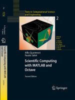scientific computing with matlab and octave - alfio quarteroni & fausto saleri