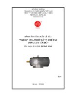 Nghiên cứu, thiết kế và chế tạo động cơ 3 tốc độ