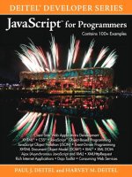 pearson education publishing javascript for programmers (2010)